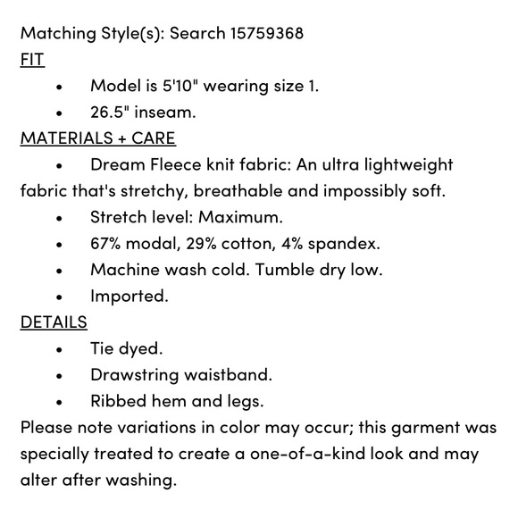 Tie-dye Sleep Leggings - Picture 4 of 5